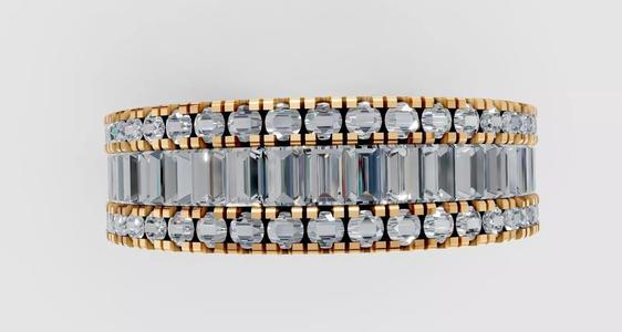 Channel-Set Baguettes ring
