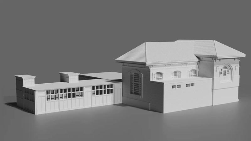 Rhinecliff Detailed Brick Train Station