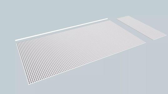 Spanish Tile Roof Sheet N scale