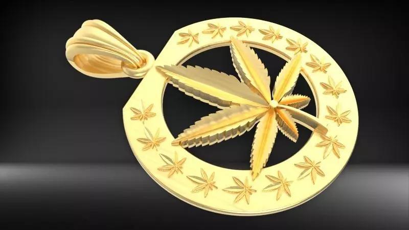 Cannabis leaf marijuana hemp ganja