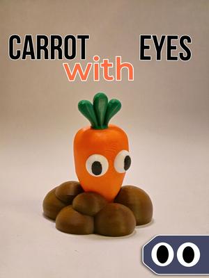 Carrot with eyes figure