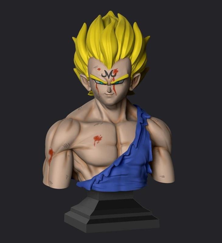 Majin Vegeta Bust