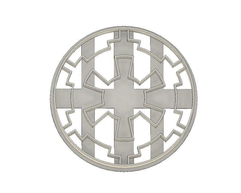 FONDANT EMPIRE GALACTIC STAR WARS COOKIE CUTTER