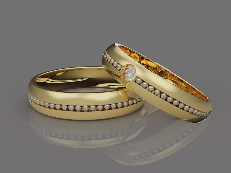 Traditional Wedding Bands 4-14US Sizes