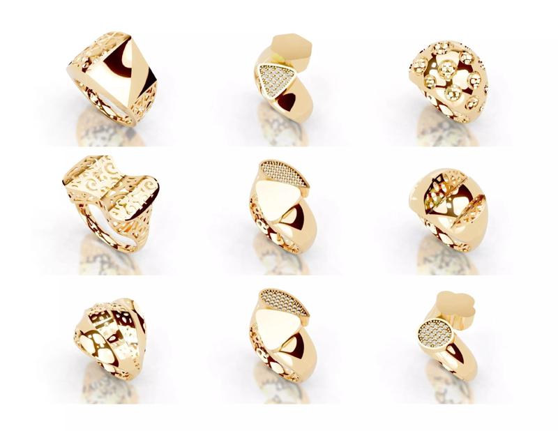 Turkey Ring 3DM Jewelry CAD Files for Designers Manufacturers