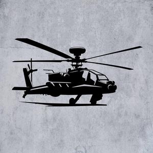 AH-64 APACHE ATTACK HELICOPTER #1 | 2D WALL ART