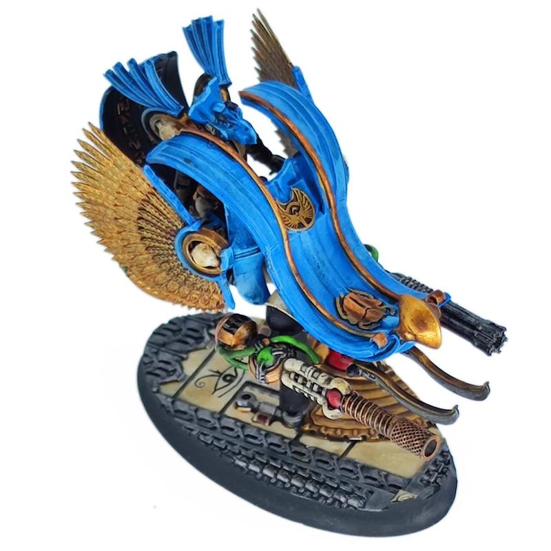 Cinan - Horus - Warkebt - Nebouty : Motojet, Battle Drone, space lords' jet guardians of the Necropolis, modular posable jetbike miniatures
