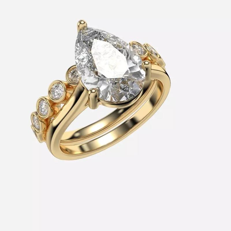 Three STONE Engagement Ring