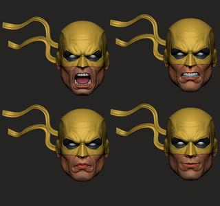 Iron fist Marvel head 1/12 scale kit