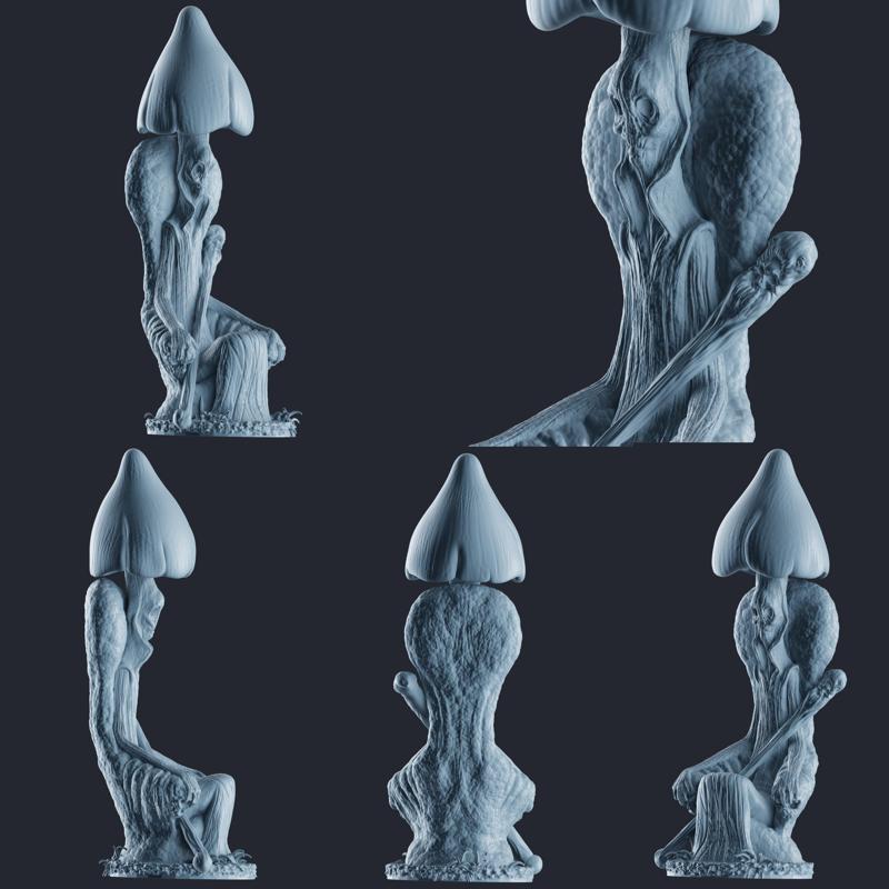 poisonous mushroom -3d printable files