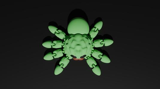 Flexi Spider - Movable 3D printed spider
