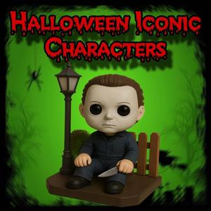 Michael Myers diorama chibi Halloween iconic characters
