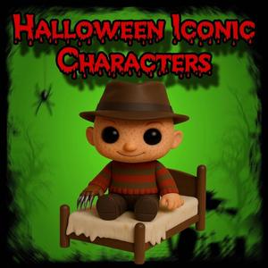 freddy krueger diorama chibi Halloween iconic characters