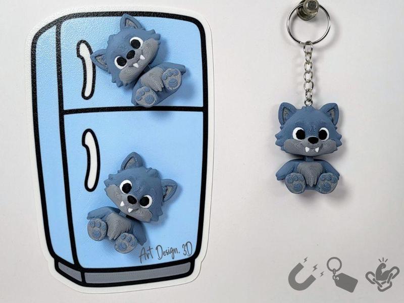 Flexi Werewolf – Magnet & Keychain