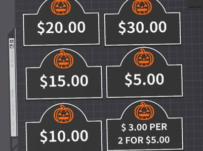 Fall Price Signs