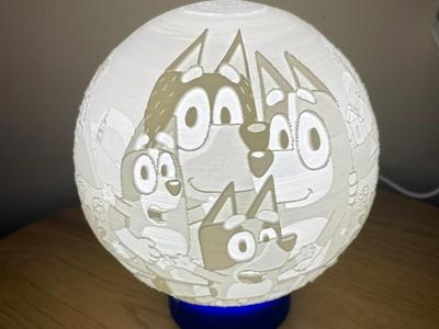 Bluey Themed Lamp (MH001 LED Insert)