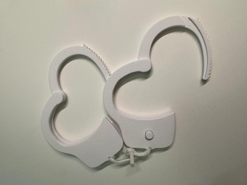 Strong handcuffs without key on the rope