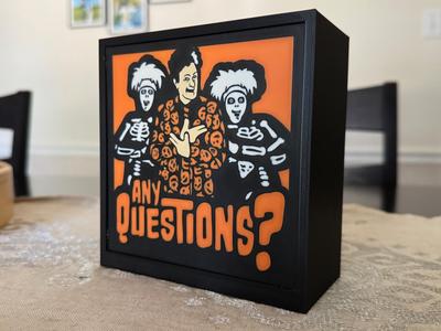 David S Pumpkins Light Box | Any Questions?