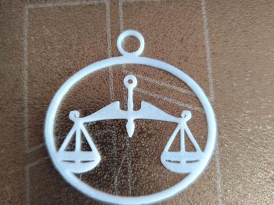 Libra Zodiac Keychain