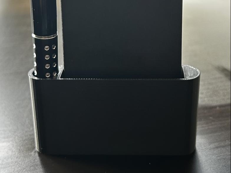 vertical business card holder with pencil