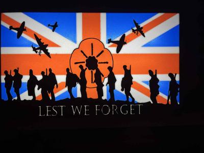 least we forget union jack lightbox