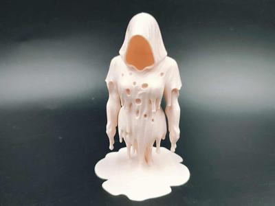 Melted Female  Spirit Ghost - Halloween 
