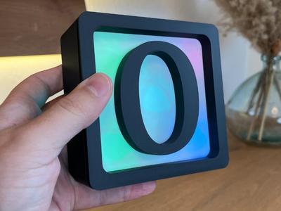 Light Box O // Build your own words, modular & LED