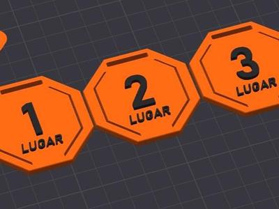 Hexagonal Sports Medal
