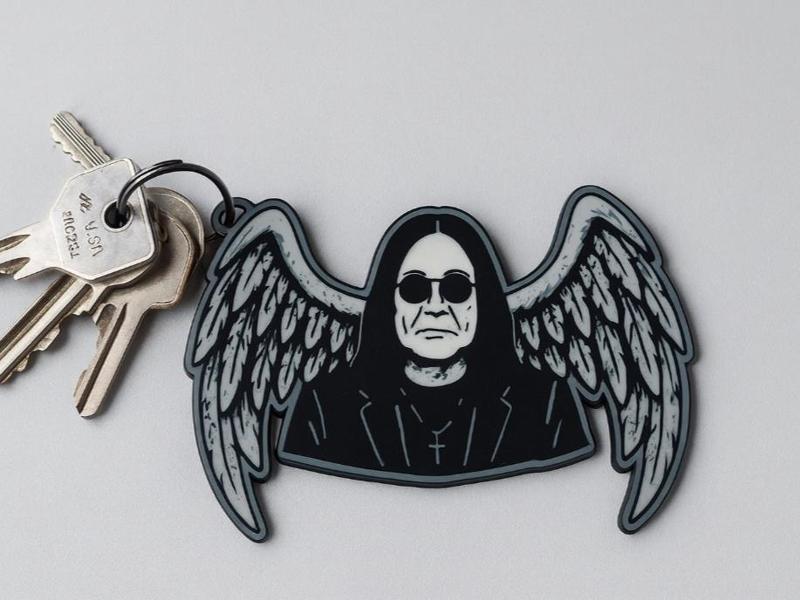 Ozzy Osbourn keychain