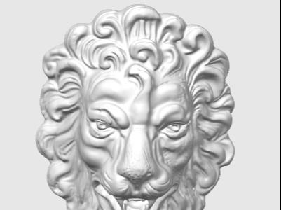 Paintable Lion Sculpture