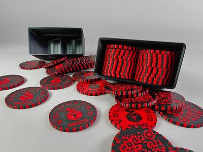 Gridfinity Maker Chips storage bin 2x1