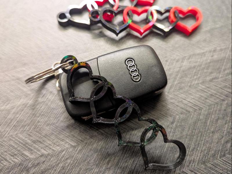 Audi Hear rings keychain