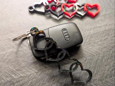 Audi Hear rings keychain