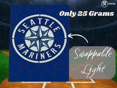 Seattle Mariners light (swappable glass)