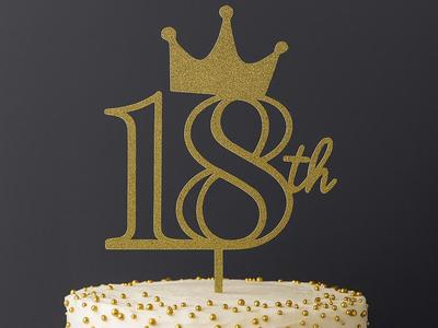 cake topper 18th birthday