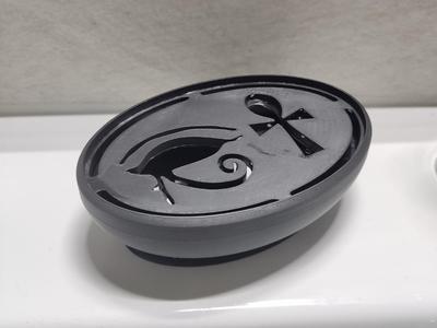 Egypt inspired self draining Soap Dish