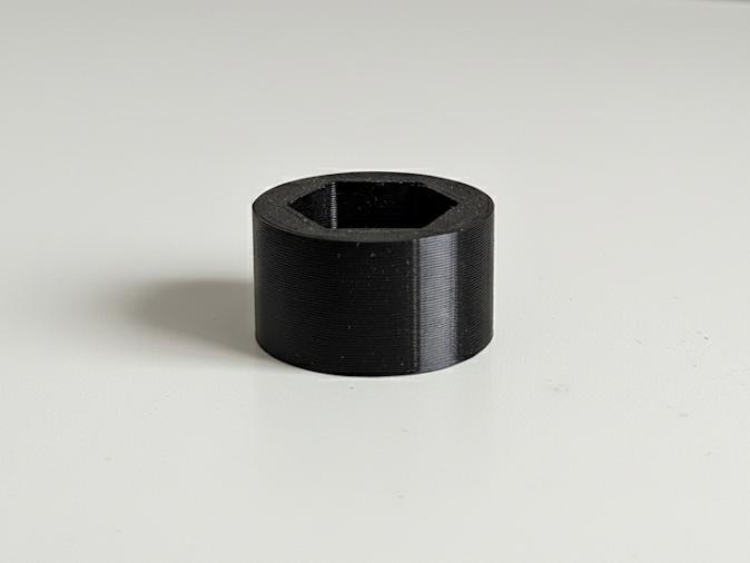 Hexagonal bolthead cover, snap fit 13mm