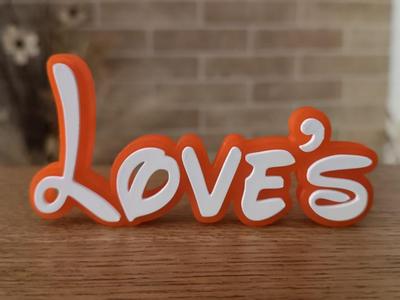 Disney Font Love Home decorative Love's room