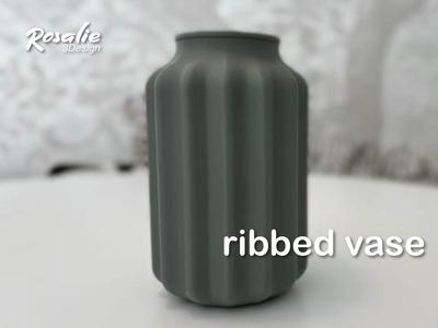Ribbed Vase