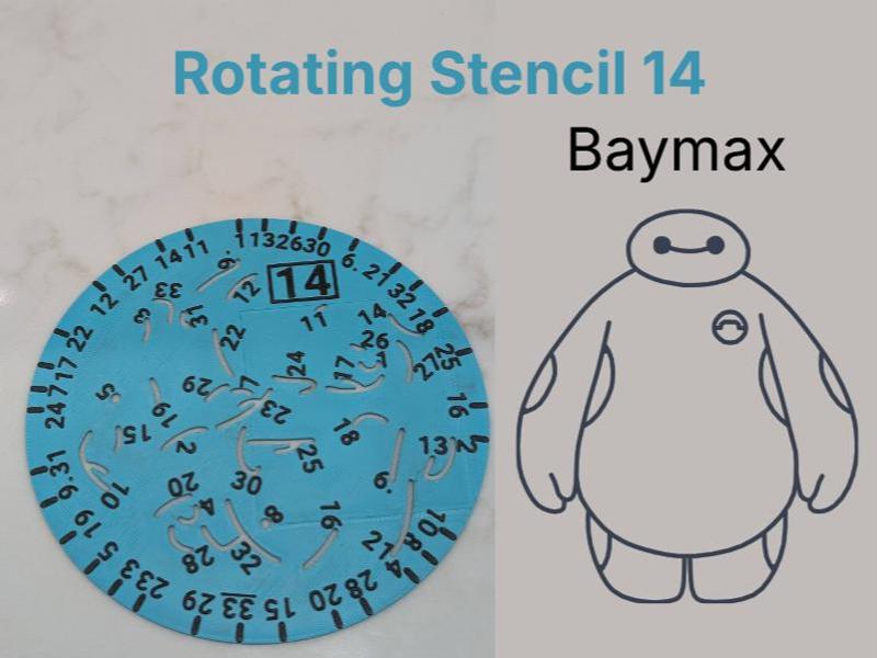 Stencil Spin 14 Baymax