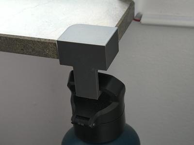 Window sill water bottle holder