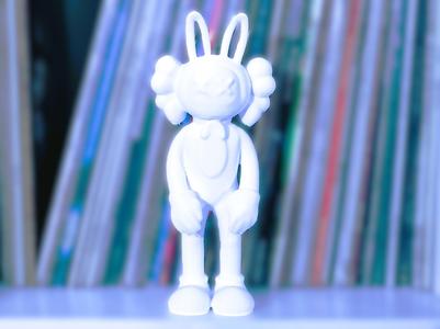 Kaws bunny figure