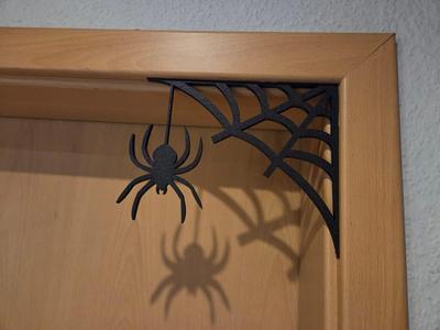 Halloween Spider Web Door Frame