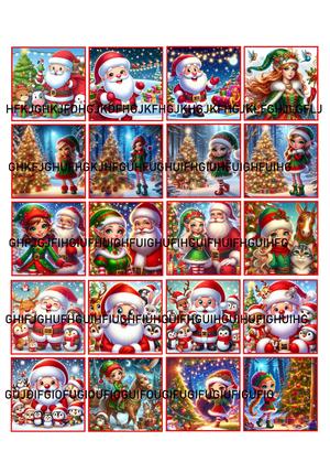 Christmas stickers-resolution 10656x14908