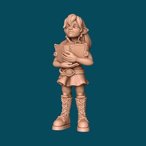 Hadrey, a halfling warlock - dnd miniature [presupported]