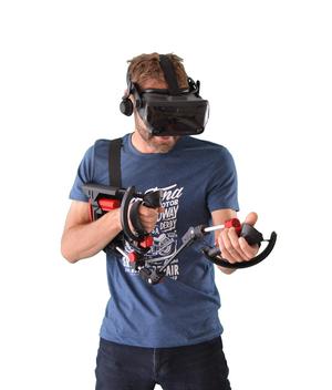 VR-HS Valve Index VR gunstock + SMG Attachment