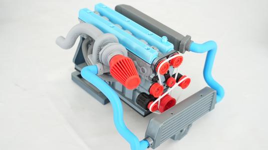 Working 2Jz Engine Fully 3d printed
