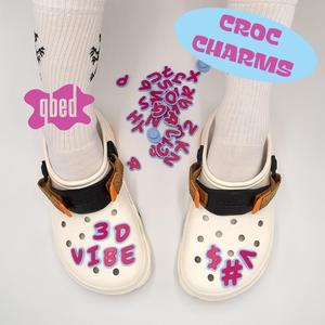 🐊 ALPHABET CROC CHARMS [FUNKY LETTERS]