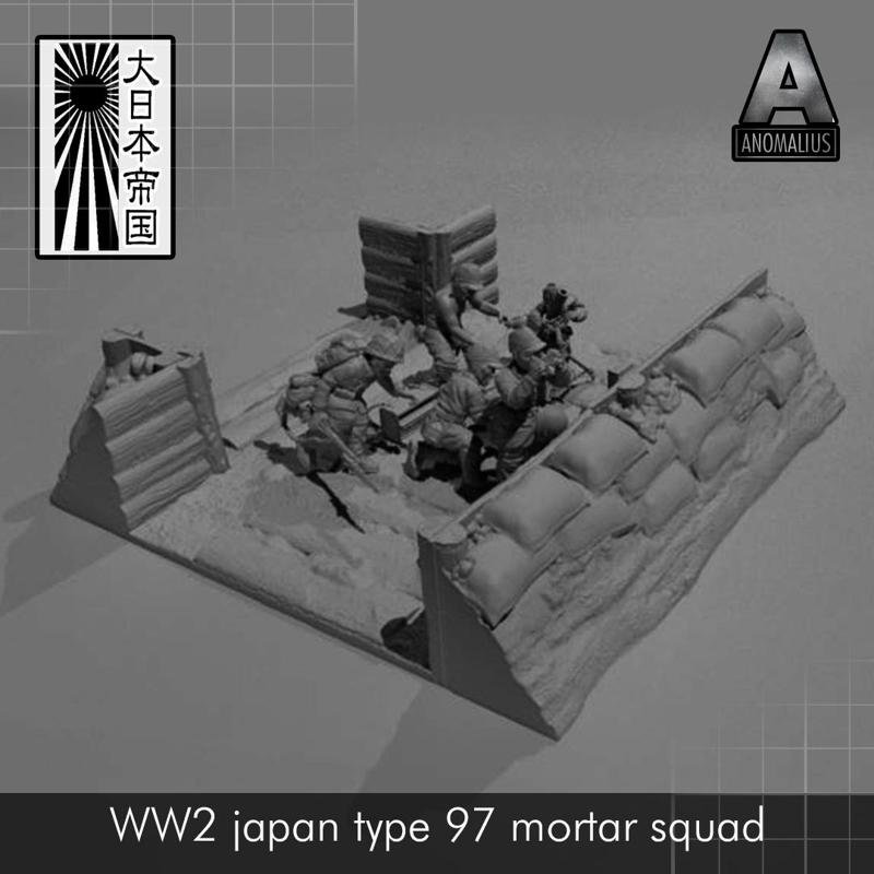 ww2 japan type 97 mortar squad