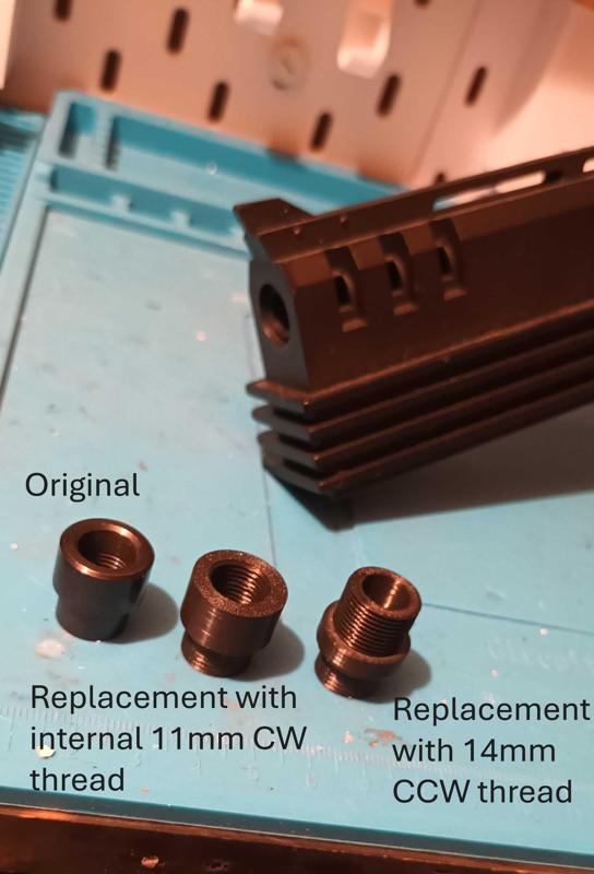 Robocop KSC Auto-9 Airsoft Pistol Tracer Adapters